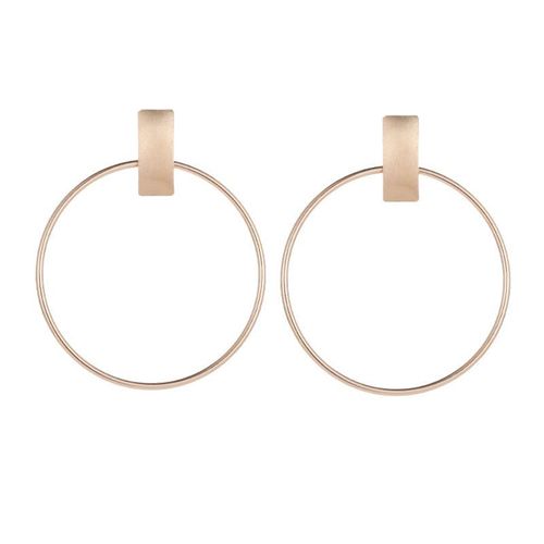 Lats-Grandes Boucles D'oreilles Vintage Pour Femmes, Pendentif Géométrique En Métal Doré, Bijoux Tendance Et À La Mode, 2020