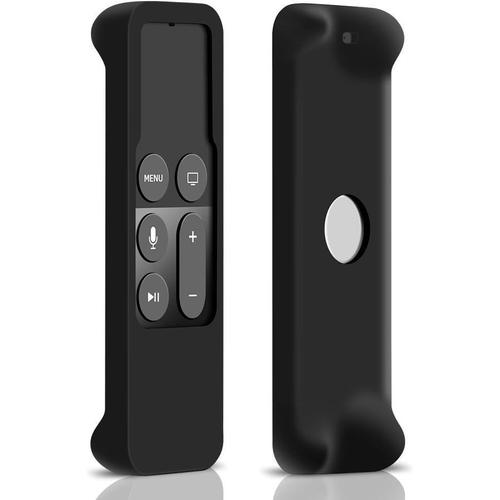 Hydream Étui de Protection en Silicone pour Télécommande Apple TV 4K/4 Gen Siri Remote Case Housse Coque de Protection(Noir)