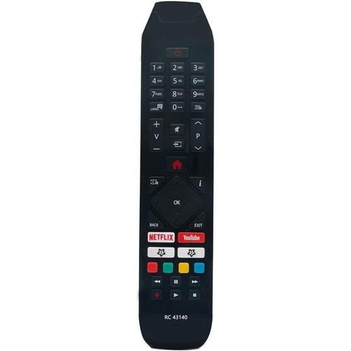 Télécommande RC43140 pour hitachi TV avec Boutons vidéo Youtube Netflix Prime