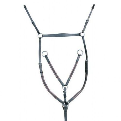 Collier De Chasse Ferrures Argentées Noir Cheval