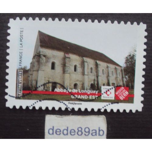 France.. Ensemble Sauvons Notre Patrimoine.Stéphane Bern.Abbaye De Longuay . Grand Est . Oblitéré
