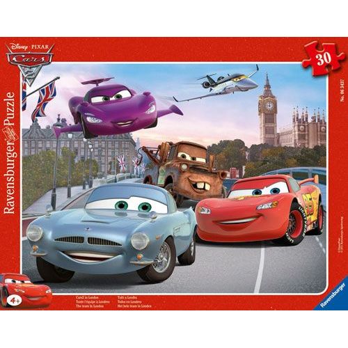 Puzzle 30 Pièces Puzzle Cadre - Cars 2 : Toute L'équipe À Londres