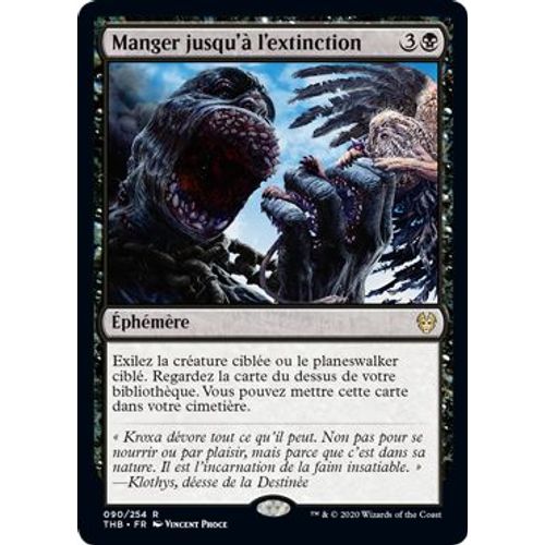 Manger Jusqu'à L'extinction - Magic Mtg - Theros Beyond Death 90 - U Foil