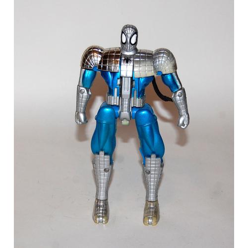 Marvel Spiderman Armor Buid Amovible Toy Biz Metal Vintage 70