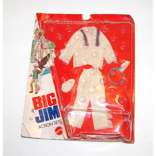 Big Jim Mattel Ceji Joe Tenue Chef Indien Western 70 Vintage