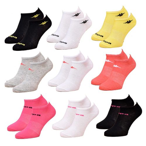 Chaussettes Femme Kappa Socquettes Tiges Courtes Pack De 9 Paires Unies Couleur
