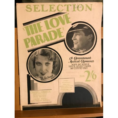 V. Schertzinger Selection De The Love Parade Partition Piano Campbell Connelly