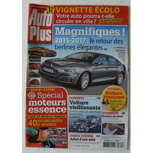 Auto Plus N°1380 Magnifiques 2015-2017 Le Retour Des Berlines Elegantes