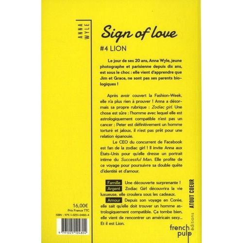 Sign Of Love Tome 4 - Lion