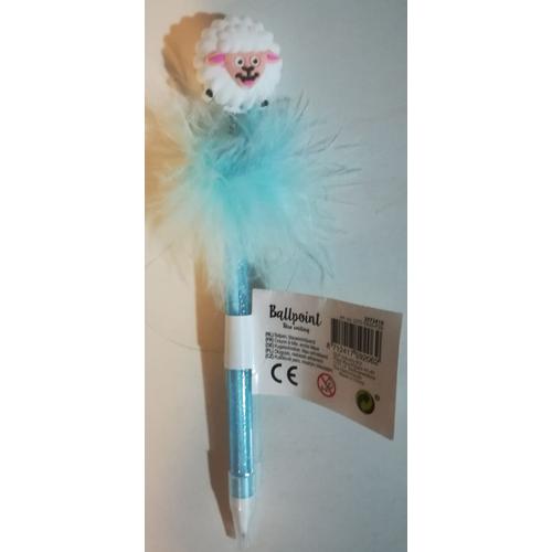 Stylo Bille Peluche Et Mouton Sur Ressort