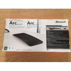 Microsoft Arc - Clavier - sans fil - 2.4 GHz - français - noir