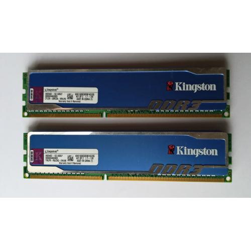 HyperX - DDR3 - kit - 2 Go: 2 x 1 Go - DIMM 240 broches - 1600 MHz / PC3-12800 - CL9 - 1.9 V - mémoire sans tampon - non ECC