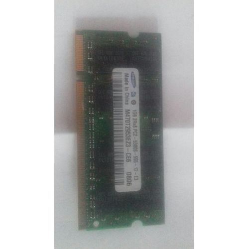 RAM PC Portable SODIMM Samsung M470T2953EZ3-CE6 DDR2 667Mhz 1Go PC2-5300S CL5
