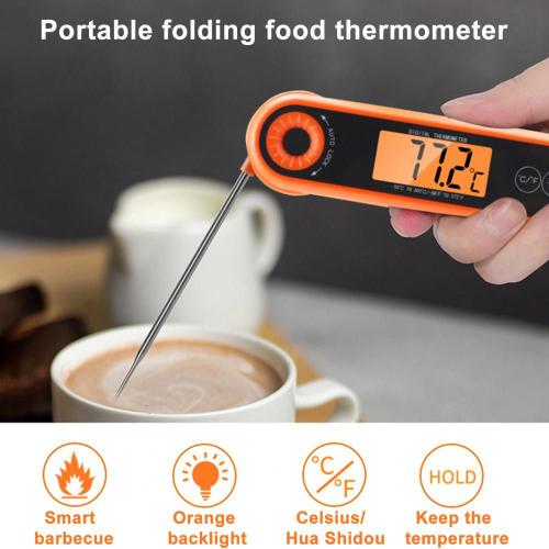 Therye.com alimentaire étanche avec sonde pliable, haute précision, écran LCD rétro4.2, barbecue, cuisine