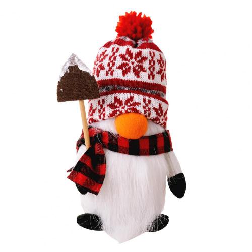 Décoration de gnome de vacances faite à la main, ornement de Noël, décorations en peluche AdTosPlush, grande barbe antarctique longue, maison de vacances