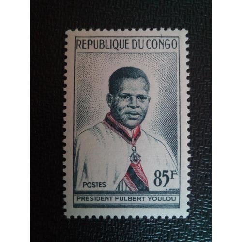 Timbre Congo Yt 138 Président Fulbert Youlou (1917-1972) 1960 ( 40204 )