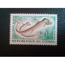 Timbre Congo Yt 143 Poisson-Vipère De Sloane (Chauliodus Sloani) 1961 ( 40204 )