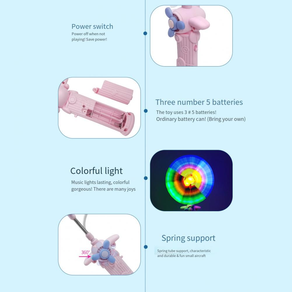 Moulin  Vent En Forme De Poisson Avec Lumires Led Colores... - 2