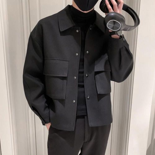 Chimmen-Manteau À Col Coloré Pour Hommes, Veste À Revers Skinny, Printemps, Automne