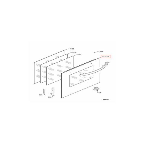 PORTE EXTÉRIEURE DE FOUR POUR FOUR FAURE - 357867791