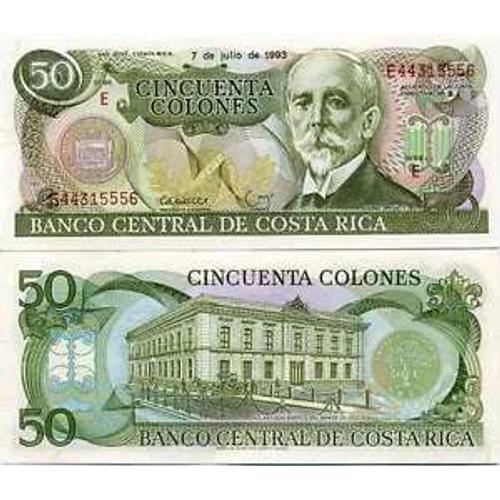 Billet Costa Rica 50 Colones - 1993