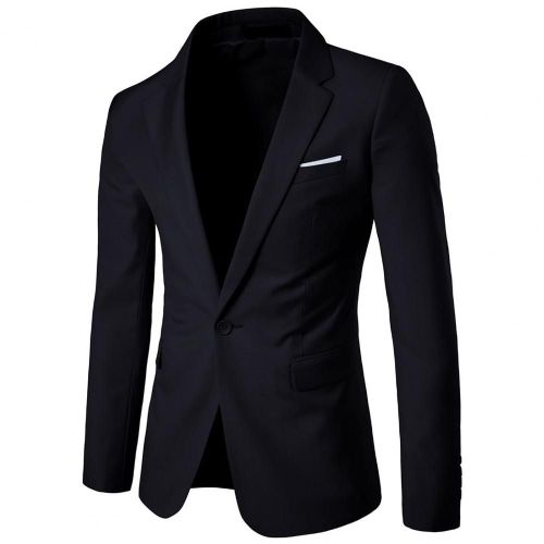 Mn-Blazer Confortable Pour Homme, Col Coloré, Bouton De Document Pur, Veste Trempée, All Match