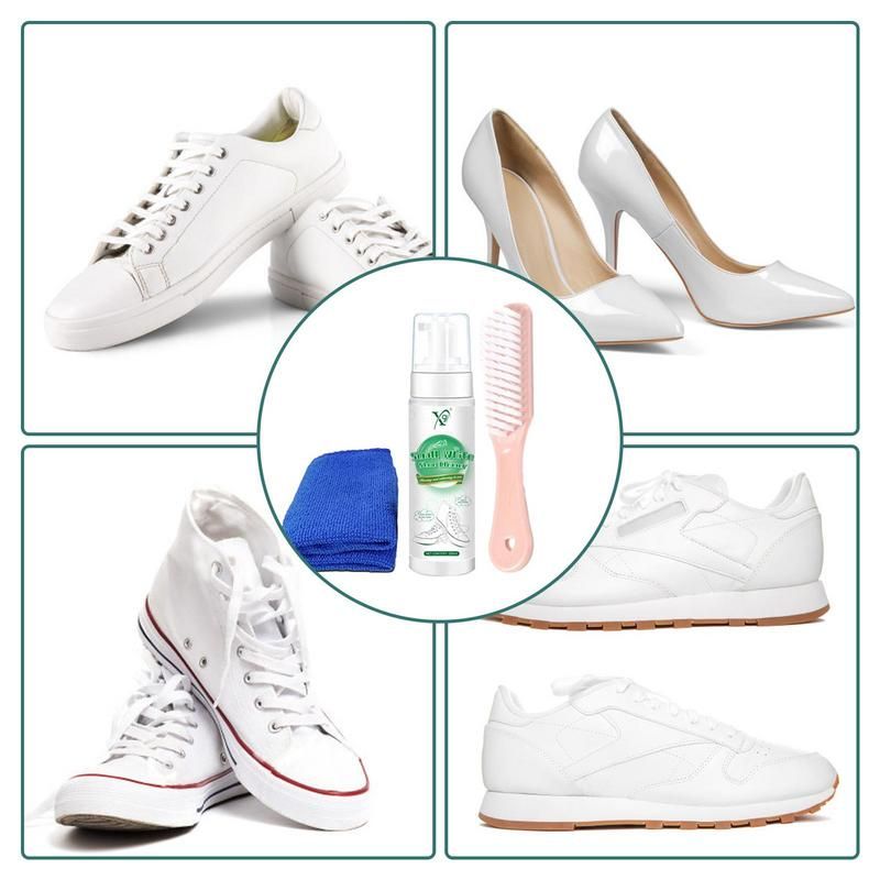 Kit de nettoyage de chaussures en mousse, gel nettoyant blan... - 3