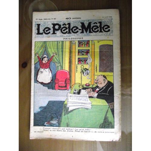 Le Pêle Mêle N°60 12 Avril 1925.Philosophe