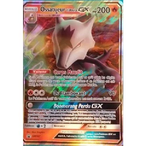 Carte Jumbo Ossatueur D'alola Gx Sm187