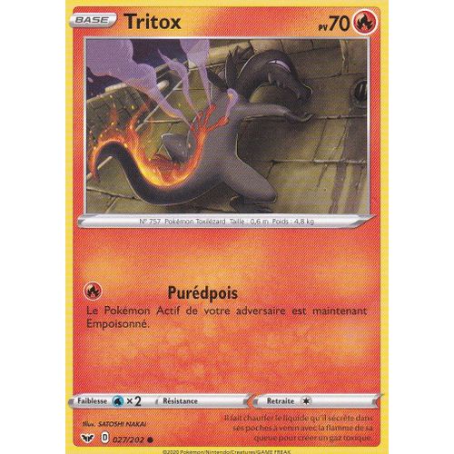 Carte Pokemon - Tritox - 027/202 - Épée Et Bouclier