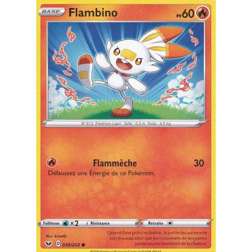 Carte Pokemon - Flambino - 030/202 - Épée Et Bouclier