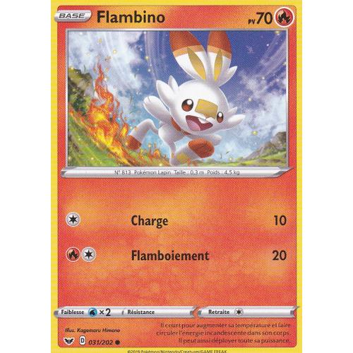 Carte Pokemon - Flambino - 031/202 - Épée Et Bouclier