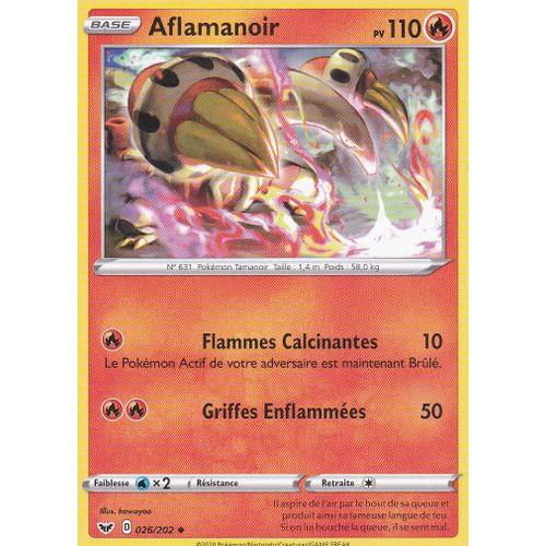 Carte Pokemon - Aflamanoir - 026/202 - Épée Et Bouclier