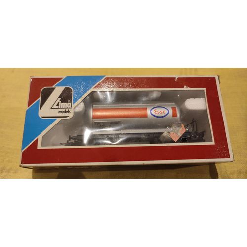 Wagon Citerne Esso Lima 302711 Ho En Boite-Lima