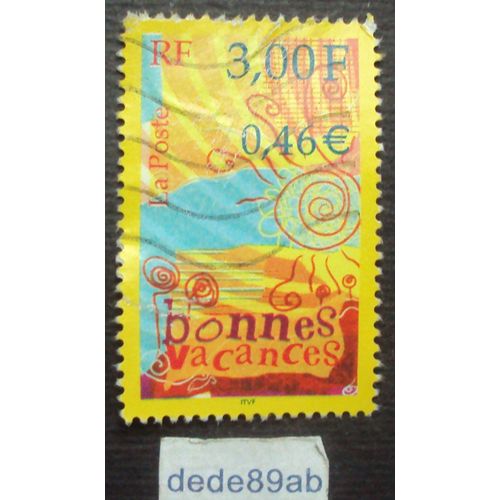 France.. 3f00 0,46e Bonnes Vacances 2000