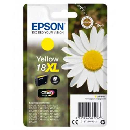 Cartouche encre Epson 18XL Yellow