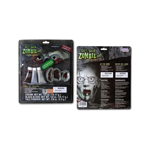 Undead Zombie Set Blood Eyes Wounds Latex Application