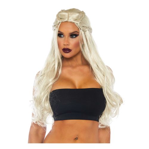 Perruque Luxe Longue Blonde Princesse Des Dragons Femme