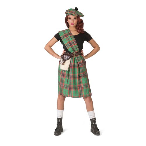 Déguisement Écossaise Verte Femme - Taille: M / L