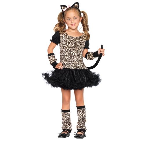Déguisement Léopard Fille - Taille: 10-12 Ans (134-140 Cm)
