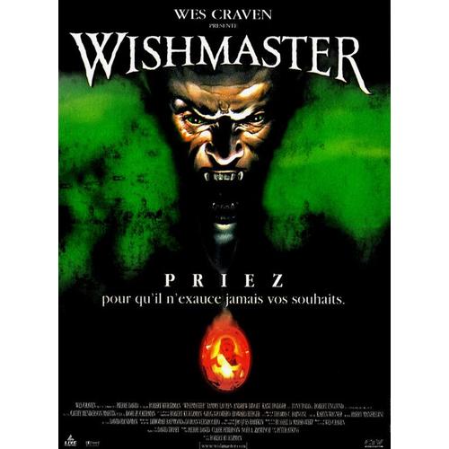 Wishmaster - Véritable Affiche De Cinéma Pliée - Format 40x60 Cm - De Robert Kurtzman Avec Andrew Divoff, Tammy Lauren, Robert Englund, Richard Assad, Kane Hodder, Verne Troyer - 1997