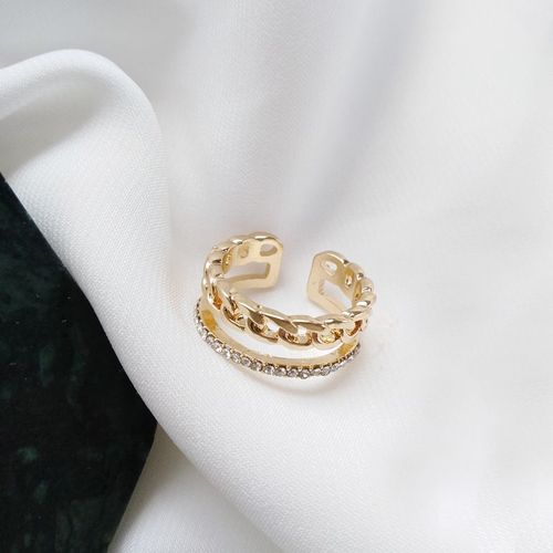 Lats ¿ Bague De Luxe En Zircon Doré Et À Perle Pour Femme, Anneau Vintage Ouvert, Bijoux Élégants Et Sexy, Cadeau À La Mode, 2021
