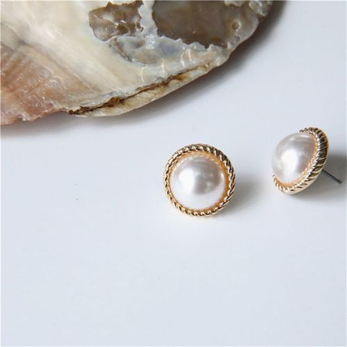 Boucles D'oreilles Vintage En Pierre Opale Et Marbre Pour Femmes, Grandes Boucles D'oreilles De Caractère, Perle Simulée, Nouvelle Collection 2020
