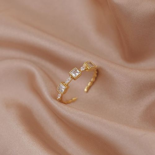 Lats ¿ Bague De Luxe En Zircon Doré Et À Perle Pour Femme, Anneau Vintage Ouvert, Bijoux Élégants Et Sexy, Cadeau À La Mode, 2021