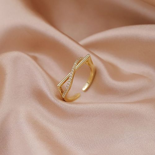 Lats ¿ Bague De Luxe En Zircon Doré Et À Perle Pour Femme, Anneau Vintage Ouvert, Bijoux Élégants Et Sexy, Cadeau À La Mode, 2021