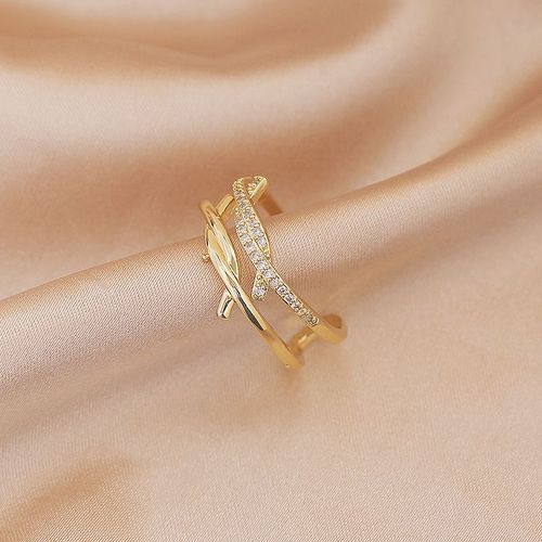 Lats ¿ Bague De Luxe En Zircon Doré Et À Perle Pour Femme, Anneau Vintage Ouvert, Bijoux Élégants Et Sexy, Cadeau À La Mode, 2021