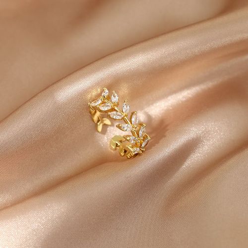 Lats ¿ Bague De Luxe En Zircon Doré Et À Perle Pour Femme, Anneau Vintage Ouvert, Bijoux Élégants Et Sexy, Cadeau À La Mode, 2021