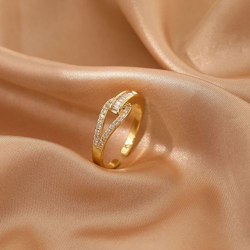Lats ¿ Bague De Luxe En Zircon Doré Et À Perle Pour Femme, Anneau Vintage Ouvert, Bijoux Élégants Et Sexy, Cadeau À La Mode, 2021