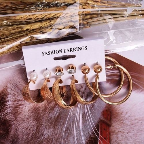 Boucles D'oreilles À Pampilles Longues Vintage Pour Femmes, Croix Du Cuir Chevelu, Or, Perle De Document Acrylique, Ensemble De Boucles D'oreilles, Bijoux Surdimensionnés, Nouvelle Mode, 2019