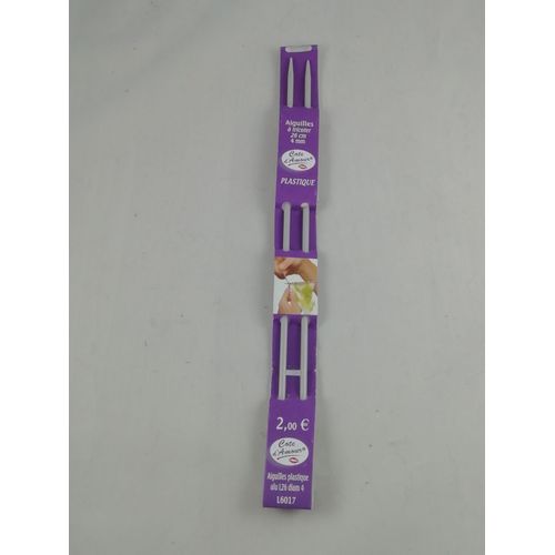2 X Aiguilles À Tricoter Aiguille À Tricot Diamètre 4mm Longueur 26 Cm